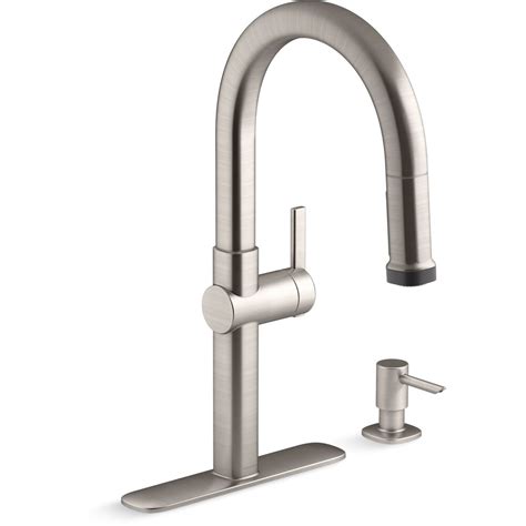 The ergonomic design of the Kohler Rune pull-down faucet for user comfort